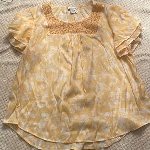 Liz Claiborne abstract flower shirt